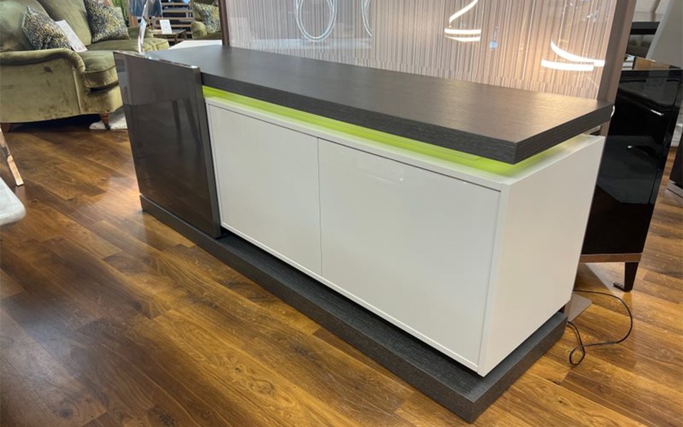Mediale Sliding Sideboard
with LED Lights
Was £2,903 Now £1,749 Mediale Sliding Sideboard
with LED Lights
Was £2,903 Now £1,749